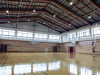 本宮市岩根小学校新体育館引渡し式